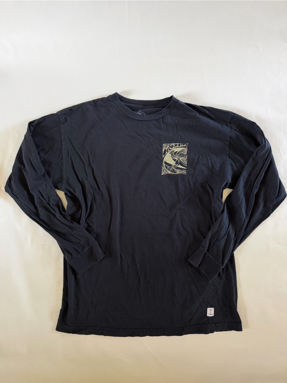 O’Neill Men's Black Long-Sleeve Graphic Pocket Tee